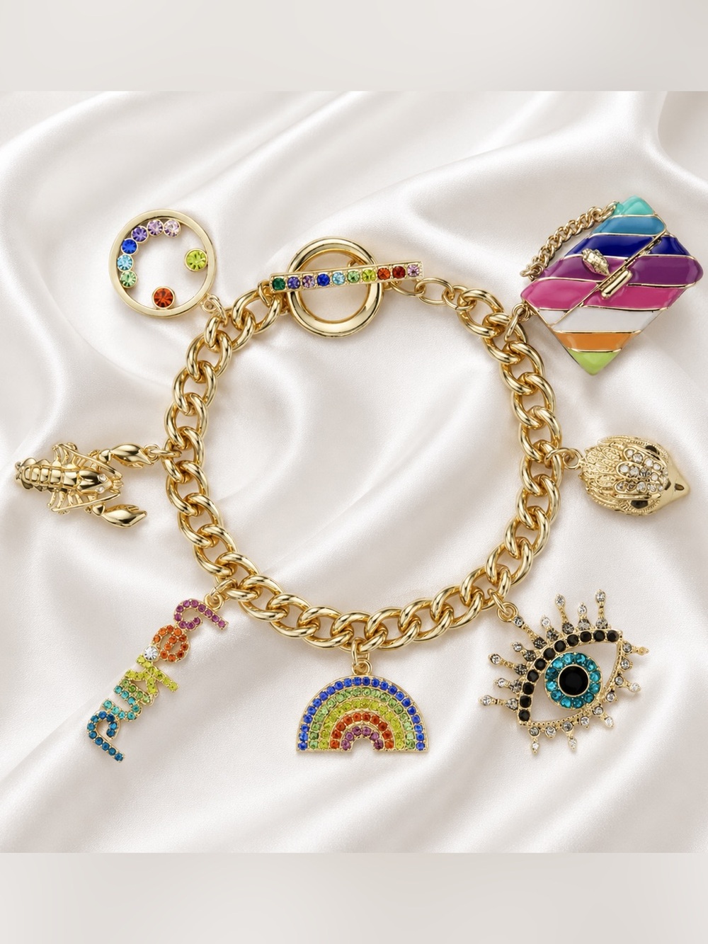 NWT Kurt Geiger Multi Charms Bracelet